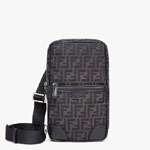 Fendi One-Shoulder Travel FF jacquard Backpack 7VZ064AG0MF0NPN