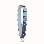 Fendi Shoulder strap you in blue with flowers 8AV0779YTF09SQ