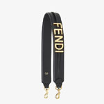 Fendi Strap You Black leather shoulder strap 8AV399AJSFF0KUR