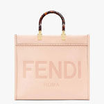 Fendi Sunshine Medium Pale pink leather shopper 8BH386ABVLF14N1