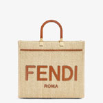 Fendi Sunshine Medium Raffia Beige 8BH386AP4AF1LMM