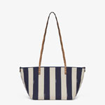 Fendi Small Roll Reversible shopper in Pequin striped 8BH424AS86F1PIR