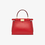 Fendi Peekaboo Iconic Mini Red leather bag 8BN244 AAFL F19TY