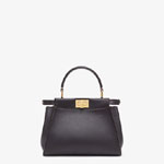 Fendi Peekaboo Mini Dark Brown Leather Bag 8BN244 AAFL F19TW