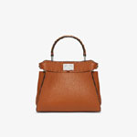 Fendi Peekaboo Mini Cuoio Romano leather Brown 8BN244ALZ5F1DZ9