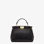 Fendi Peekaboo Mini Black Nappa Leather Bag 8BN244 K4P F0KUR