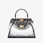 Fendi Peekaboo Iconic Medium leather FF print bag 8BN290 ADBQ F1CBL