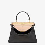 Fendi Peekaboo Iseeu Medium Black Leather Bag 8BN321 A6V3 F1CJZ