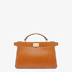 Fendi Peekaboo Iseeu East West Brown Leather Bag 8BN323 ADYC F1D48