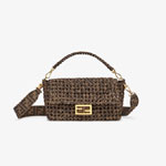 Fendi Baguette Jacquard fabric interlace bag 8BR600 ABMR F0A6E