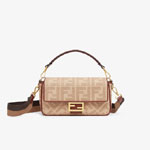 Fendi Baguette Beige FF Canvas Bag 8BR600 AC9O F1DSZ