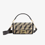 Fendi Baguette Black Raffia FF Bag 8BR600 AD6J F0VQJ