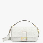 Fendi Baguette Large White leather bag 8BR771A72VF15AO