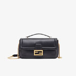 Fendi Baguette Chain Black Nappa Leather Bag 8BR783 ACNX F15ZW