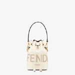 Fendi Mon Tresor White Leather Mini Bag 8BS010 AC9L F0K7E