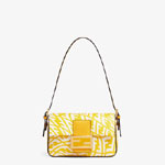 Fendi Mini Baguette 1997 Yellow Glazed Canvas Bag 8BS049 AFL1 F1E8K