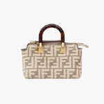 Fendi by the way Small Boston bag in tapestry fabric 8BS067AL9QF1IQS