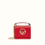 Fendi Kan I F Small Red leather Mini-bag 8BT2862IHF0MVV