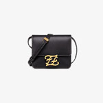 Fendi Karligraphy Black leather bag 8BT317 AAIW F15ZW