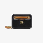 Fendi Karligraphy Pocket Black leather bag 8BT318 AAFF F19TO