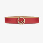 Fendi Red Wide Reversible Belt 8C0579 A1KS F162L