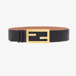 Fendi High Belt Two Loops FF Baguette Buckle 8C0612 A5DY F155L