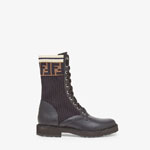 Fendi Rockoko Black Biker Boots 8T6780 A3H4 F13MC