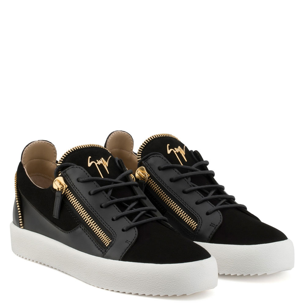 Giuseppe Zanotti kirk low Black suede calf low-top sneaker RM80006001: Image 1