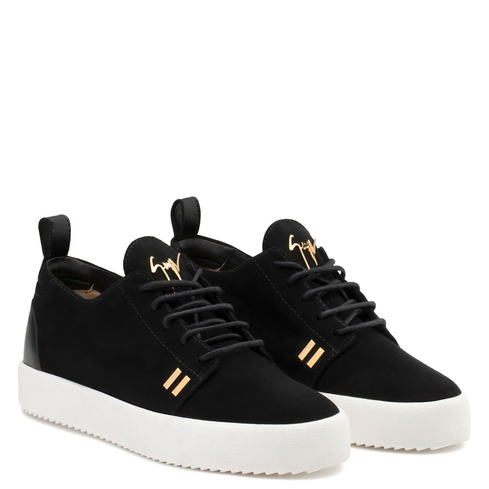 Giuseppe Zanotti gordon Black suede low-top sneaker RM80080001: Image 1