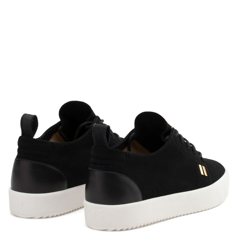 Giuseppe Zanotti gordon Black suede low-top sneaker RM80080001: Image 3