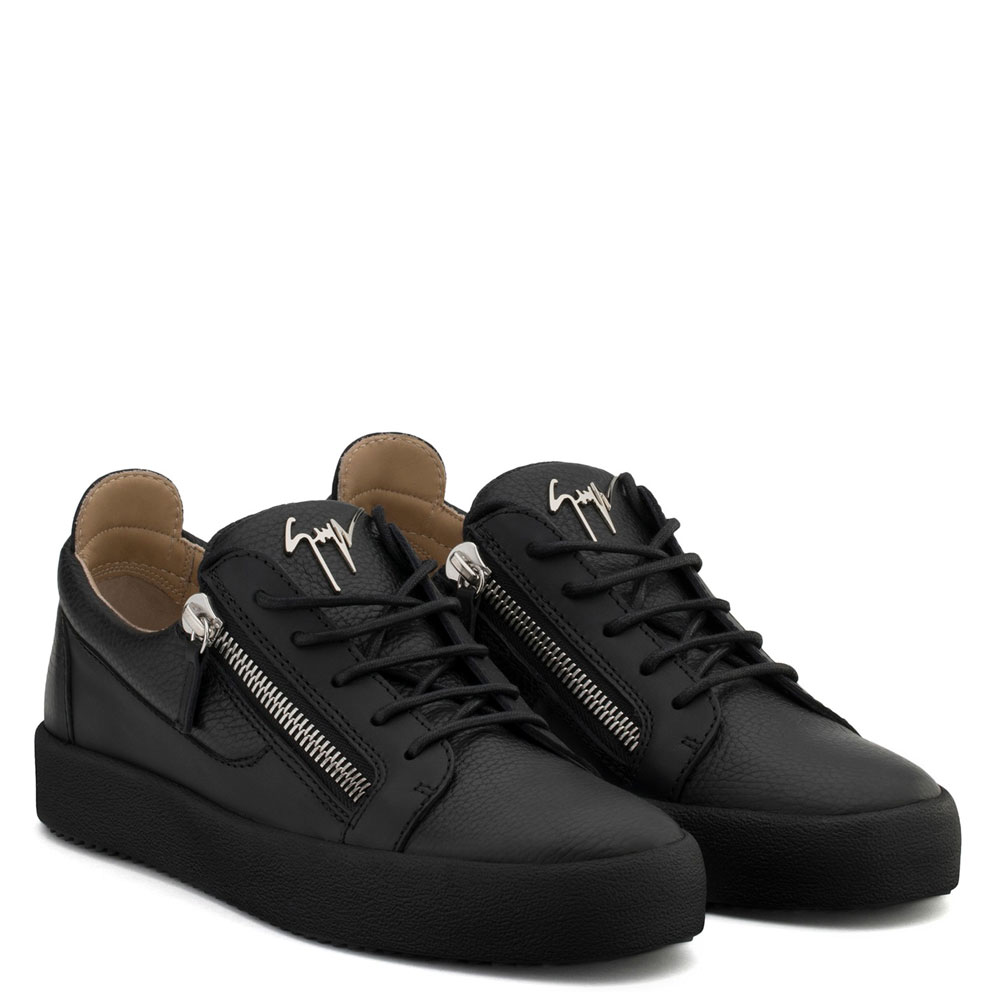 Giuseppe Zanotti frankie Black leather low-top sneaker RU70000051: Image 1