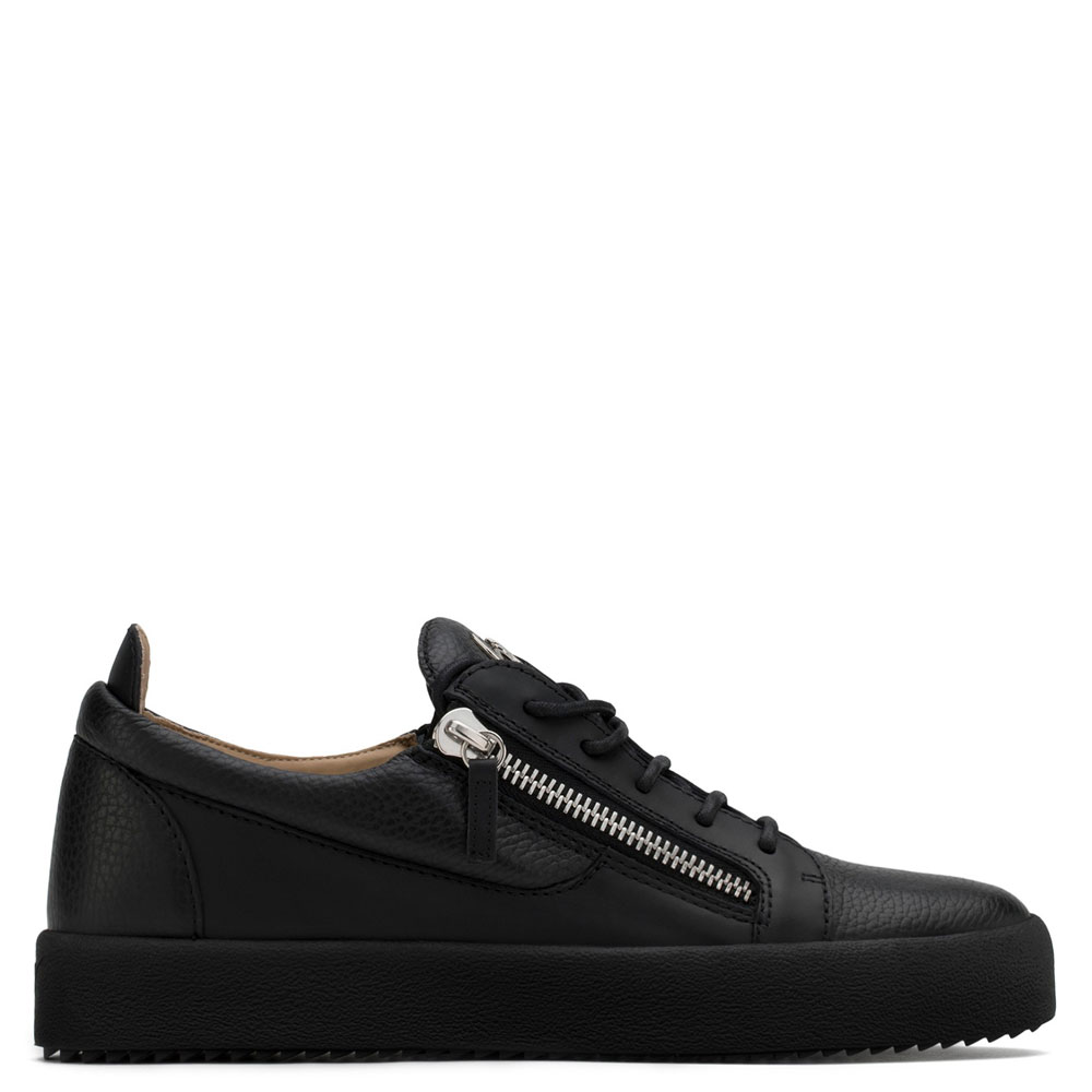 Giuseppe Zanotti frankie Black leather low-top sneaker RU70000051: Image 2