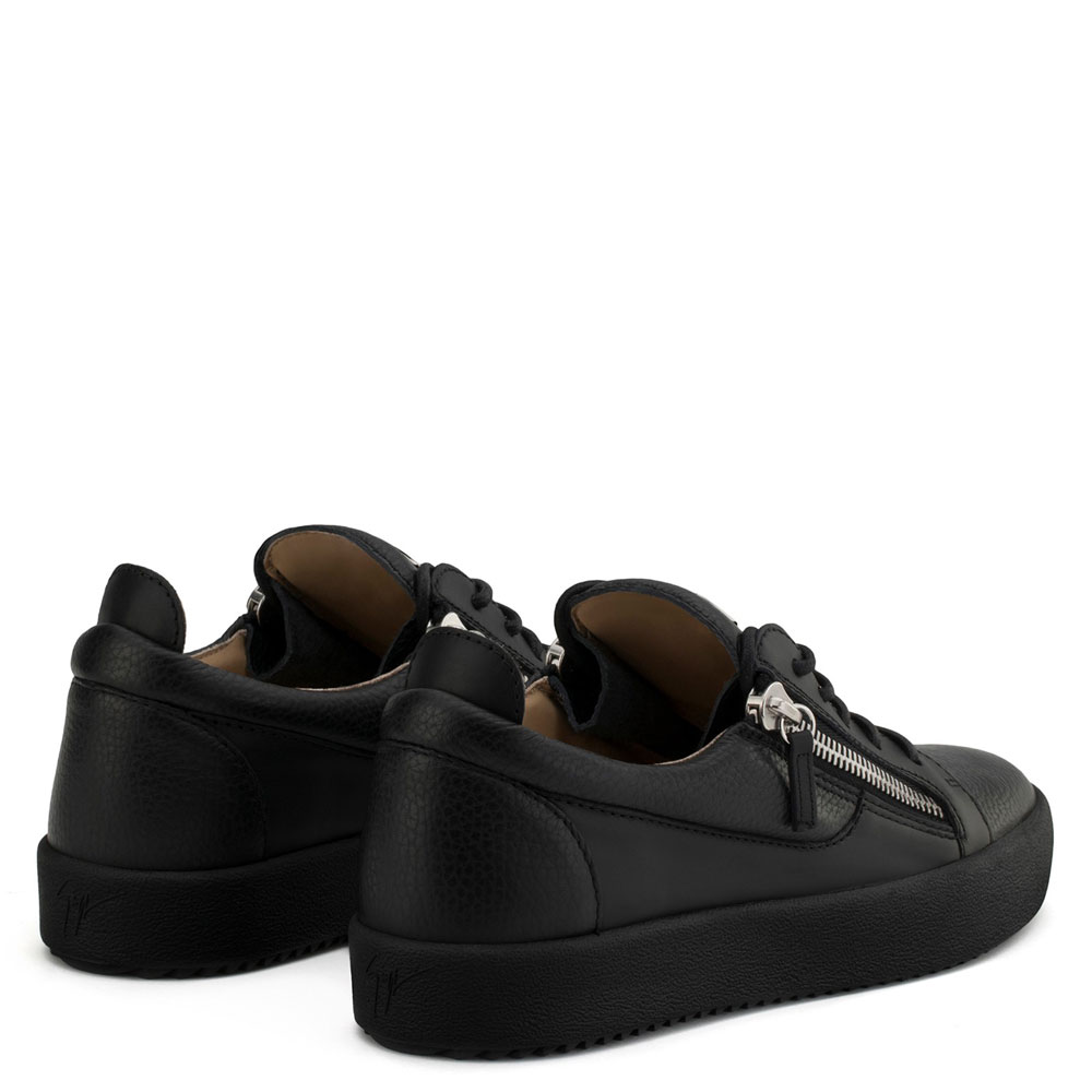 Giuseppe Zanotti frankie Black leather low-top sneaker RU70000051: Image 3