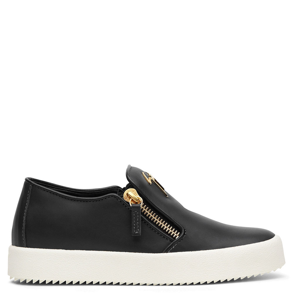 Giuseppe Zanotti adam Black calfskin slip on sneaker RU70005001: Image 2