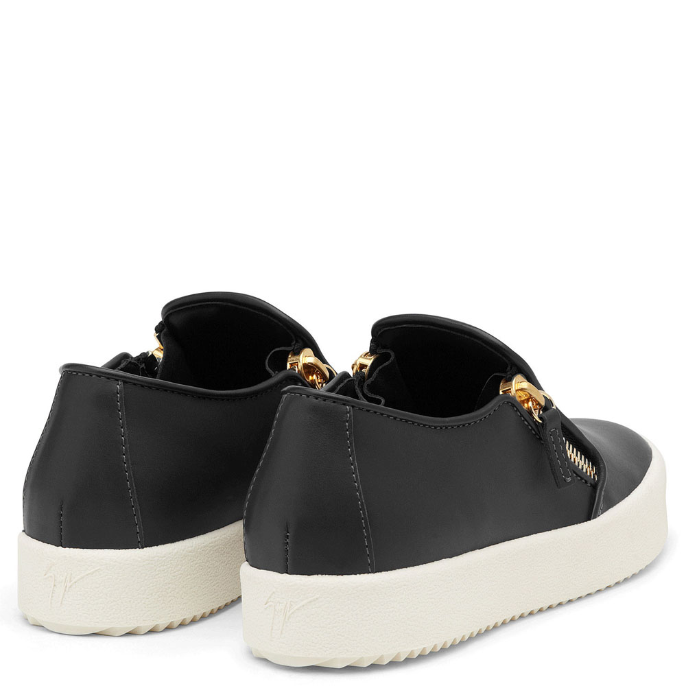 Giuseppe Zanotti adam Black calfskin slip on sneaker RU70005001: Image 3