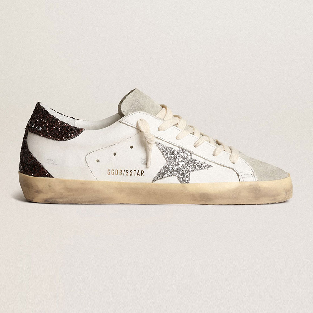 Golden Goose Super-Star with silver star GWF00102 F003971 11353: Image 1