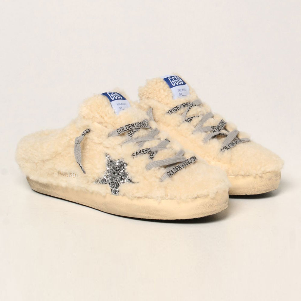 Golden Goose Super-Star Sabot Shearling Glitter Star GWF00110 F001987 10757: Image 1