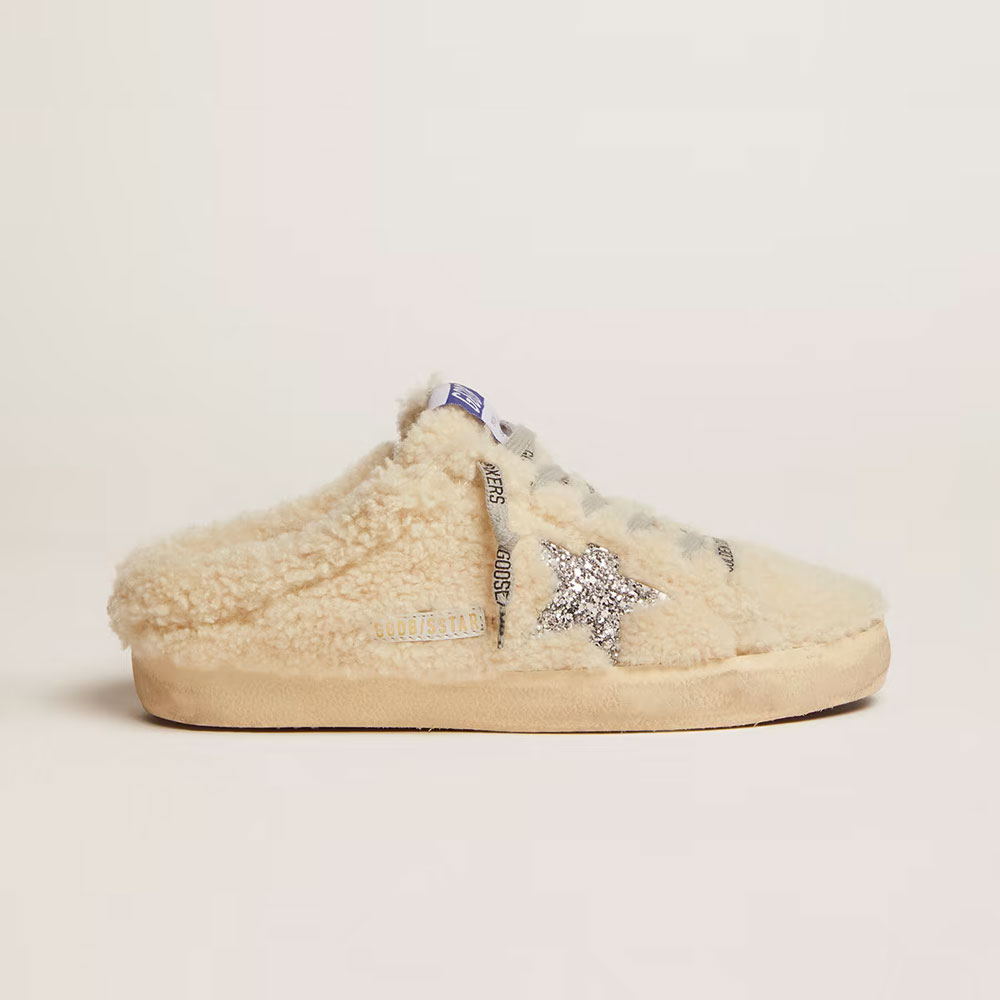 Golden Goose Super-Star Sabot Shearling Glitter Star GWF00110 F001987 10757: Image 2