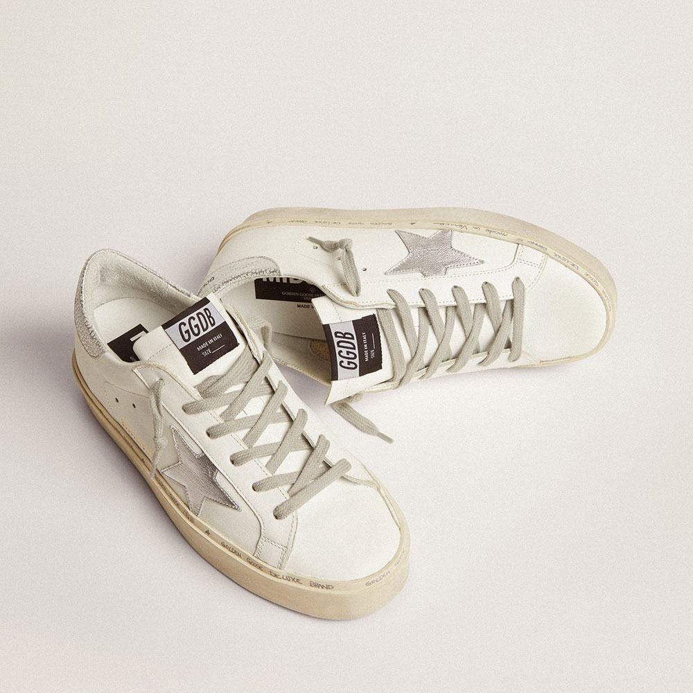 GGDB Hi Star sneakers with silver heel tab GWF00118 F000329 80185: Image 2