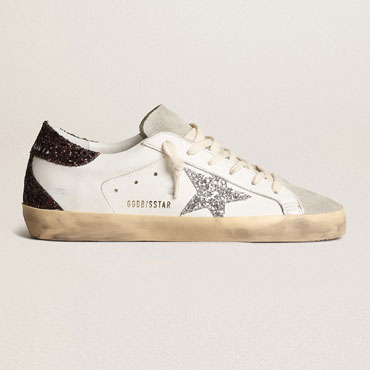 Golden Goose Super-Star with silver star GWF00102 F003971 11353