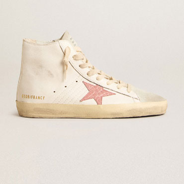 GGDB Francy in cream nappa with pink crocodile star GWF00113 F005895 82660