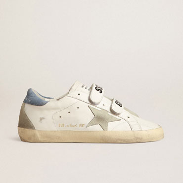 Golden Goose Old School with ice-gray suede star GWF00177 F004068 10588