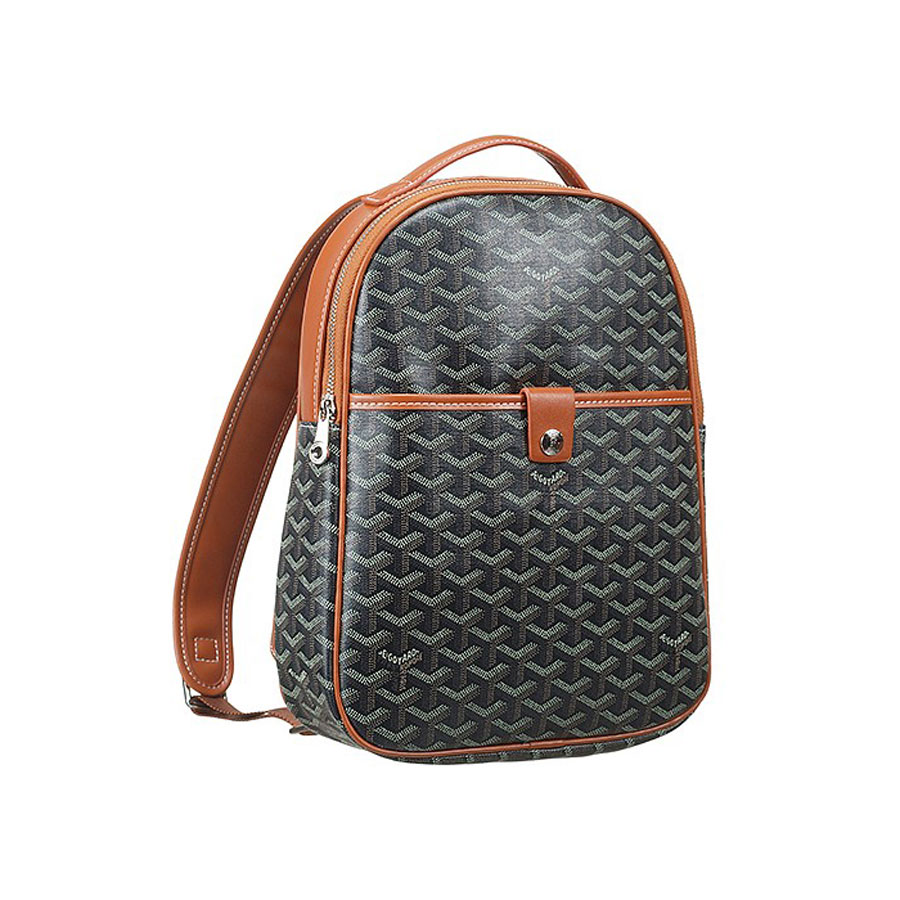 Goyard Chevron Black And Tan Backpack GOY10858: Image 1