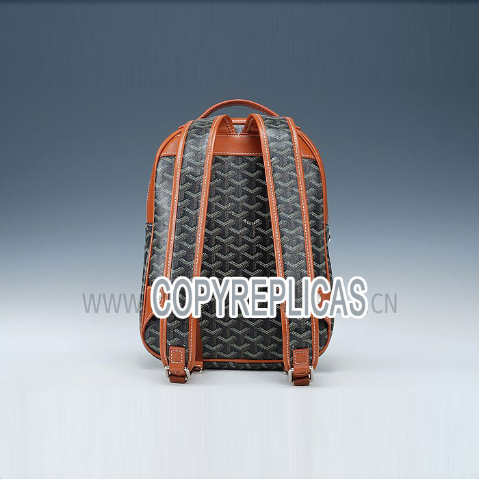 Goyard Chevron Black And Tan Backpack GOY10858: Image 2