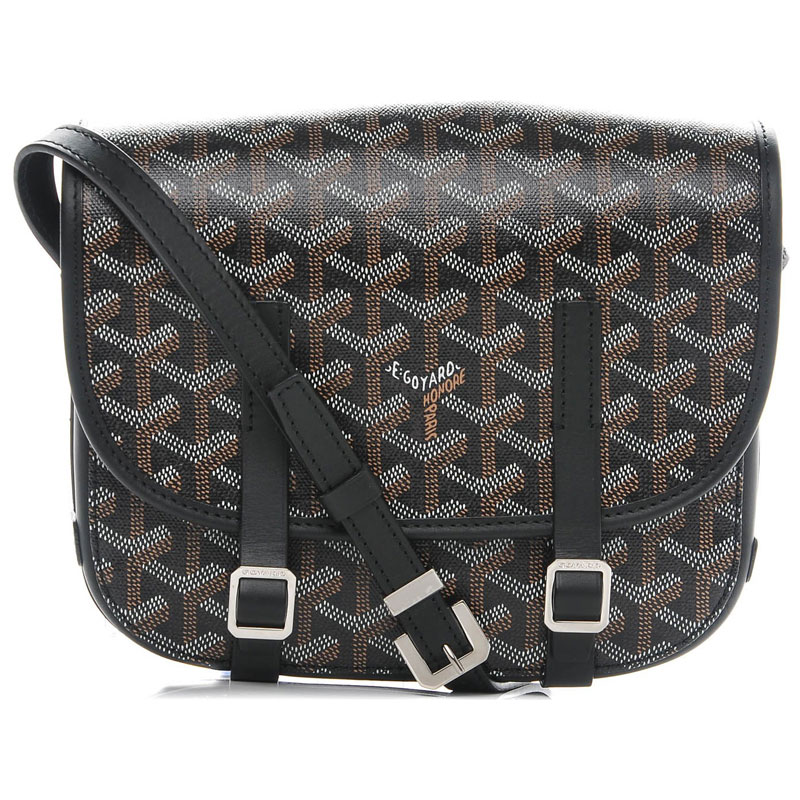 Goyard Chevron Belvedere Pm Messenger Bag Black GOY15111: Image 1