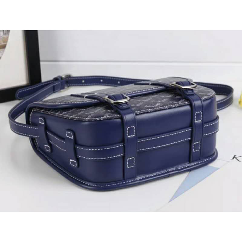 Goyard Chevron Belvedere Pm Messenger Bag Blue GOY15113: Image 4