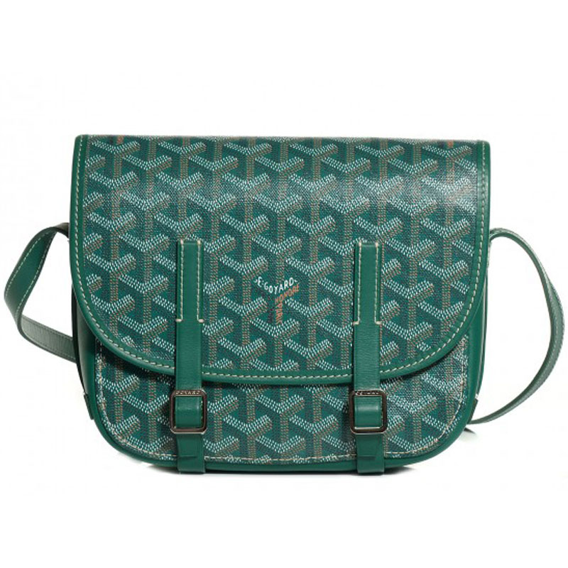 Goyard Chevron Belvedere Pm Messenger Bag Green GOY15115: Image 1