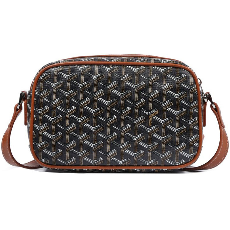 Goyard Chevron Sac Capvert Black Brown GOY15118: Image 2