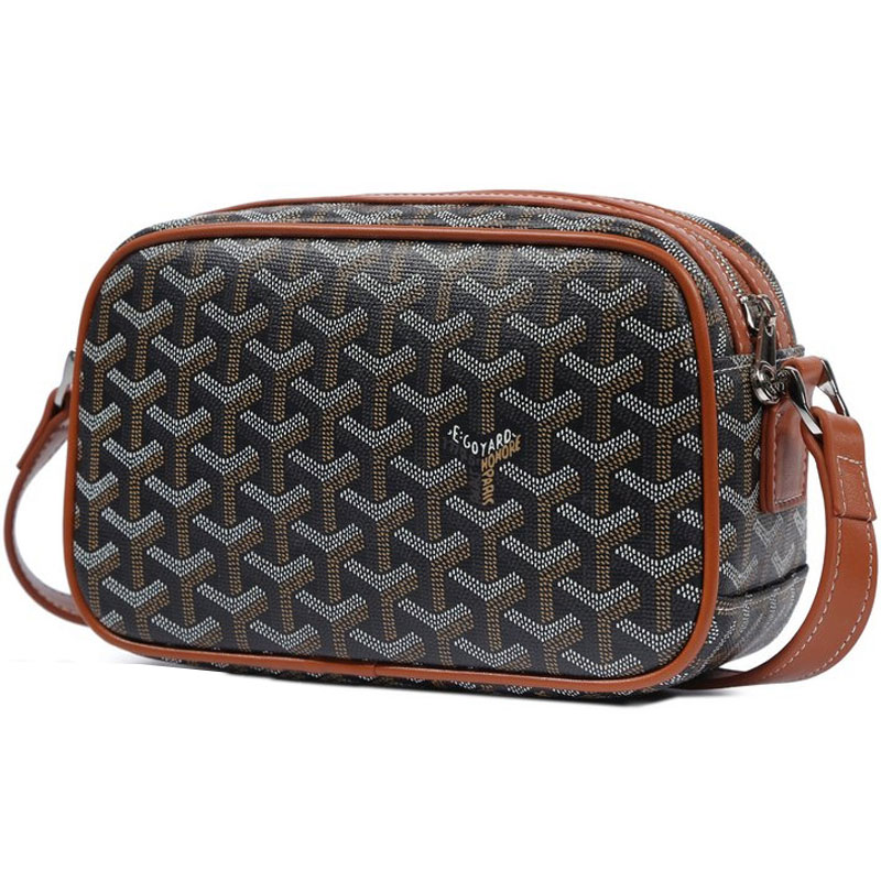 Goyard Chevron Sac Capvert Black Brown GOY15118: Image 4