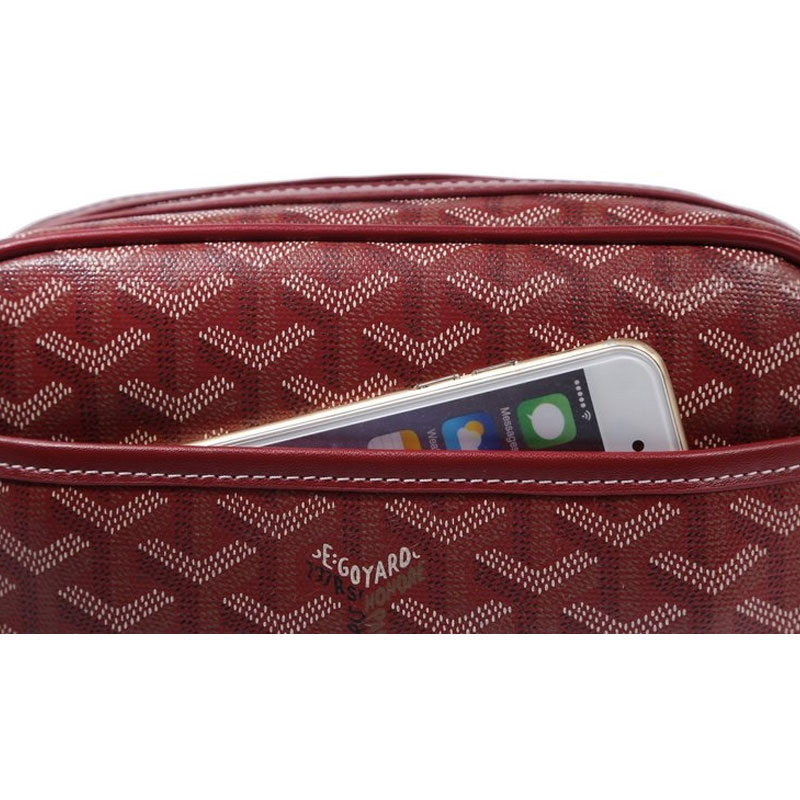 Goyard Chevron Sac Capvert Burgundy GOY15119: Image 5